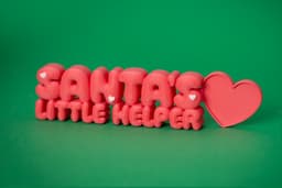 Santa's Little Helper - 3D Printable Holiday Photo Frame 3d model