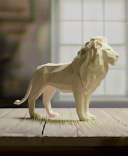 LION LOWPOLY 3d model