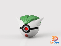 Gardevoir Pokeball 3d model