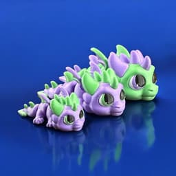 Chunkers - Dragon - Winged and Wingless 3d model