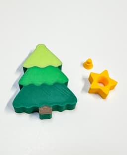 Clicky Christmas Tree Fidget 3d model