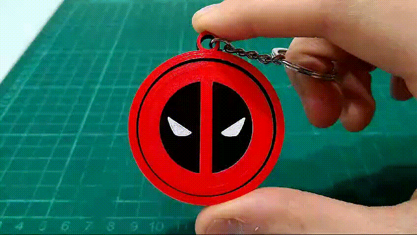 Deadpool Keychain 3d model