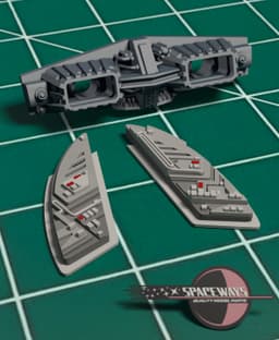 1/350 Refit Torpedo Launcher and Hangar Detail Set 3d model