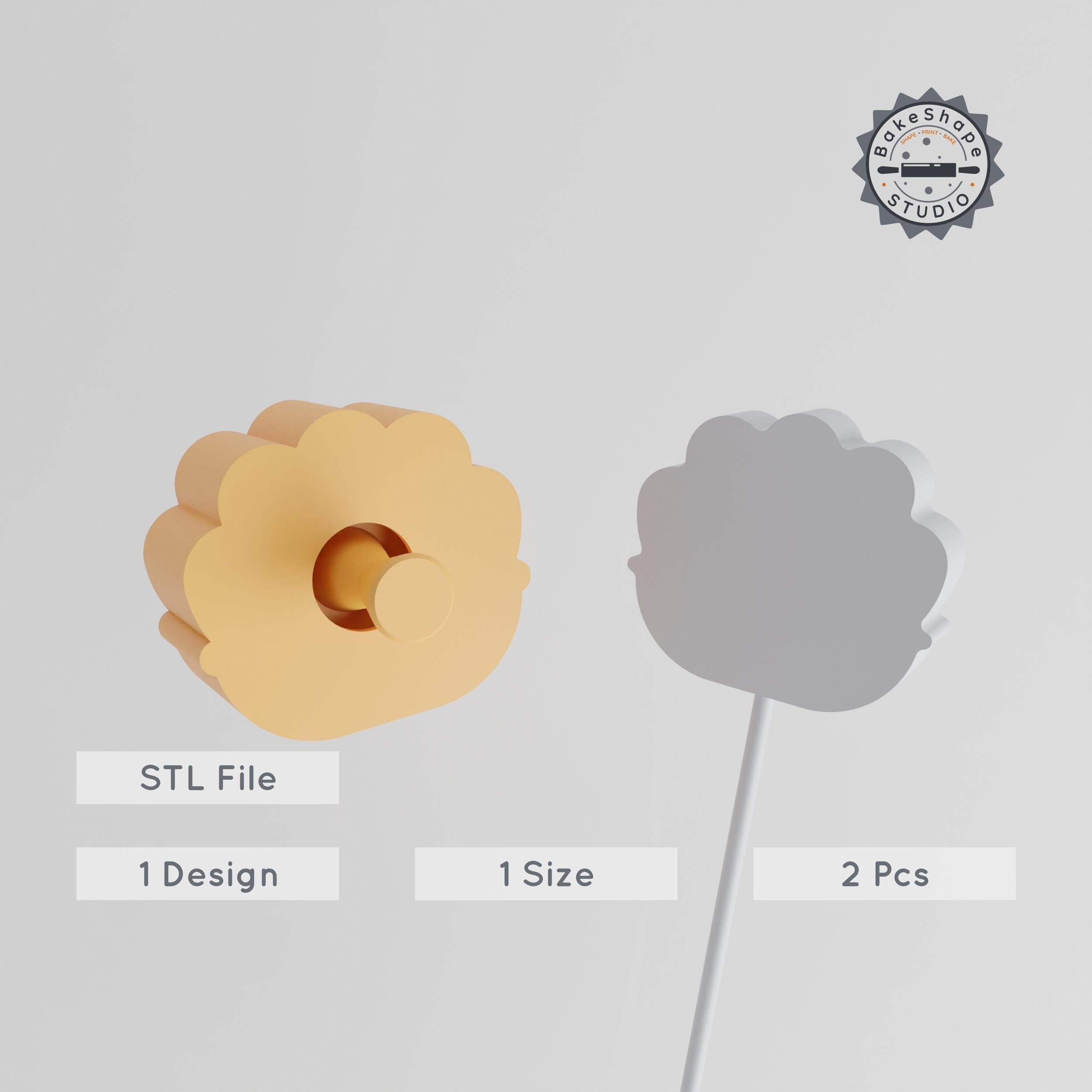 Oyster & Shell Cake Pop Mold Set, Sea Creature Ocean Shell 3D Print STL File PRODUCT_1218 3d model