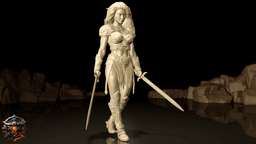 Elira Dawnmere of The Obsidian Circle 3d model