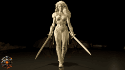 Elira Dawnmere of The Obsidian Circle 3d model