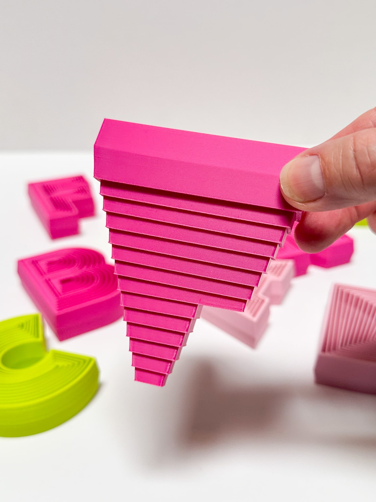 Alphabet Layered Fidgets 3d model