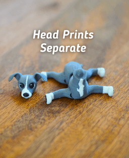 Italian Greyhound - Articulated Fidget Dog 3d model