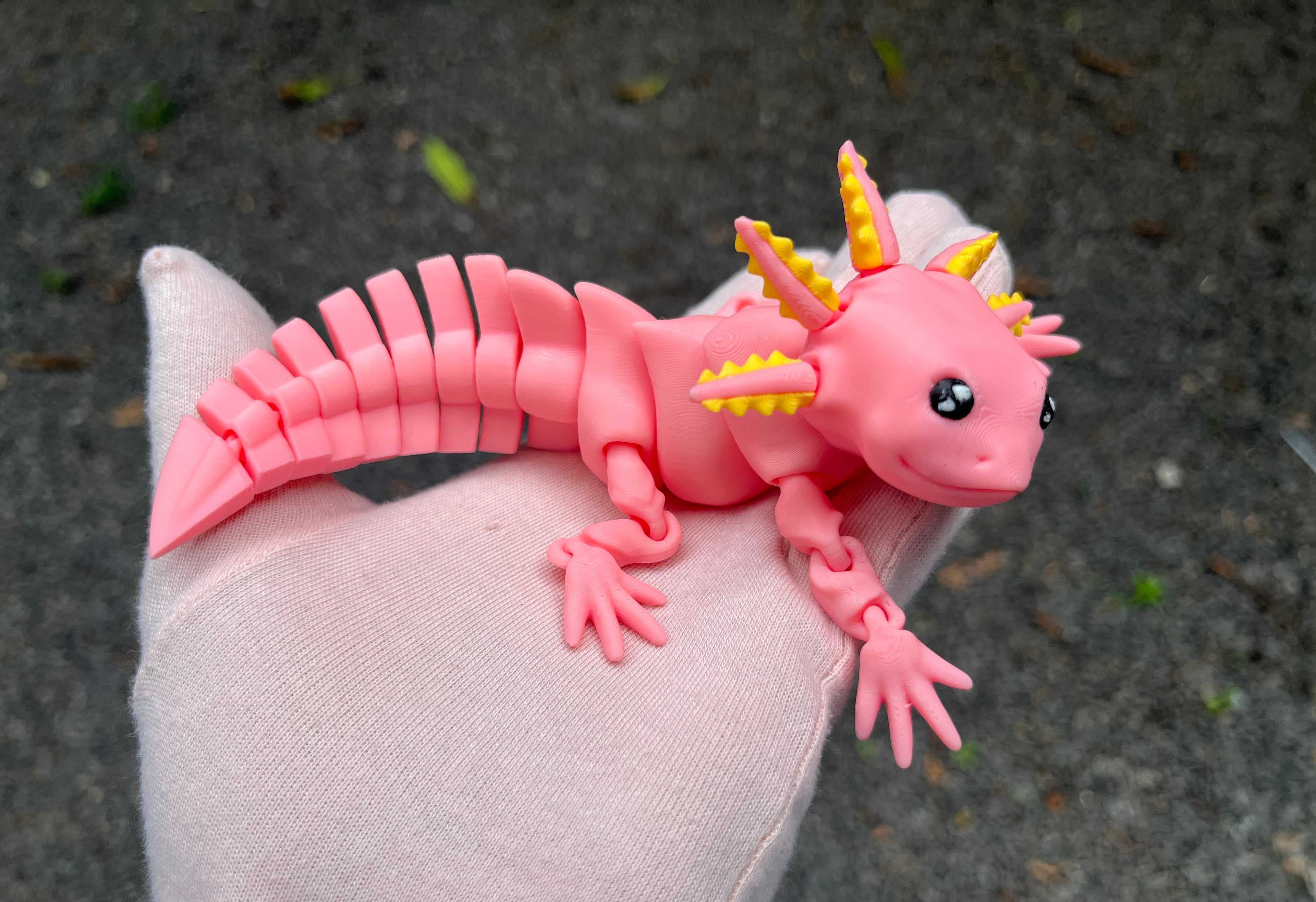 Articulated Mini FLEXI AXOLOTL 3d model