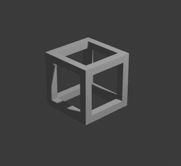 Calibration cube hollow version 3d model