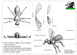 Robotic Bee 3d model