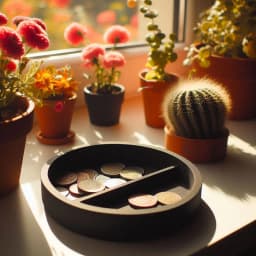 Modern Round Coin Tray, Coincatcher 3d model