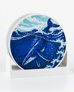 Whale Coasters 3d model