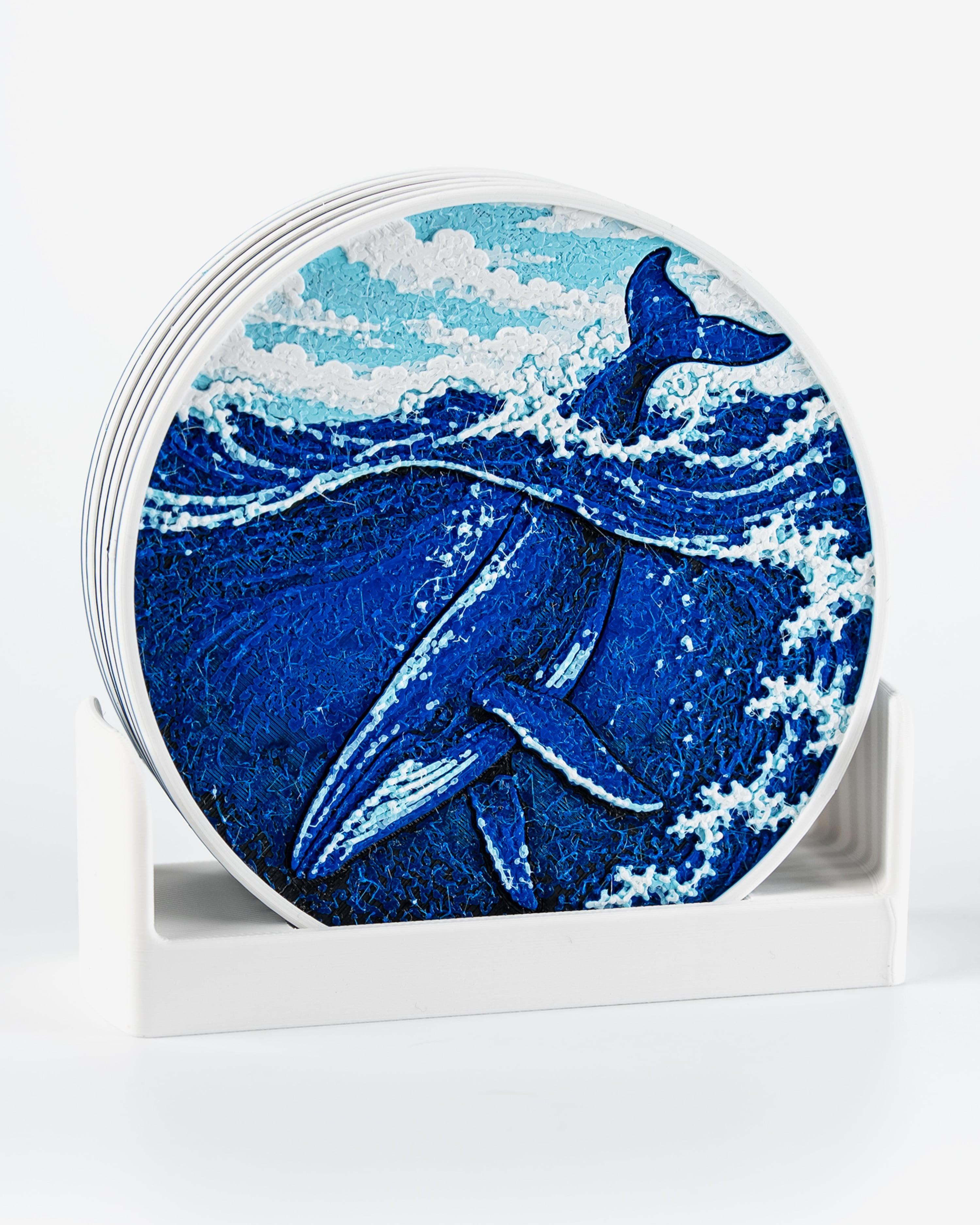 Whale Coasters 3d model