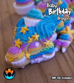 Baby Birthday Dragon 3d model