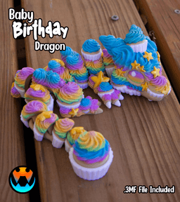 Baby Birthday Dragon 3d model