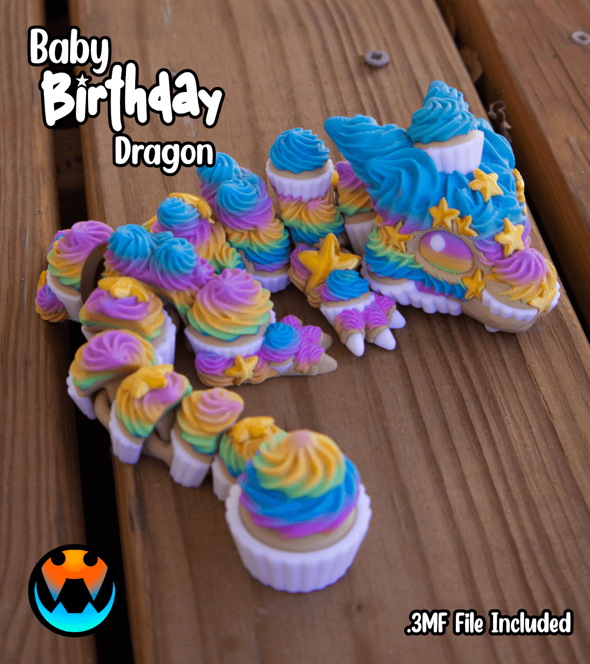 Baby Birthday Dragon 3d model