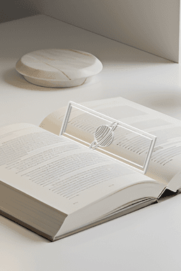 Planet Bookmark, Gift Idea 3d model