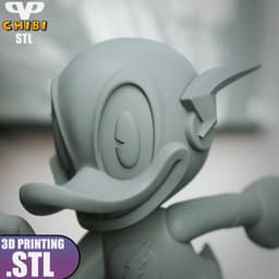 Flash Duck Chibi STL for 3D Printing ChibiSTL 3DXM 3d model