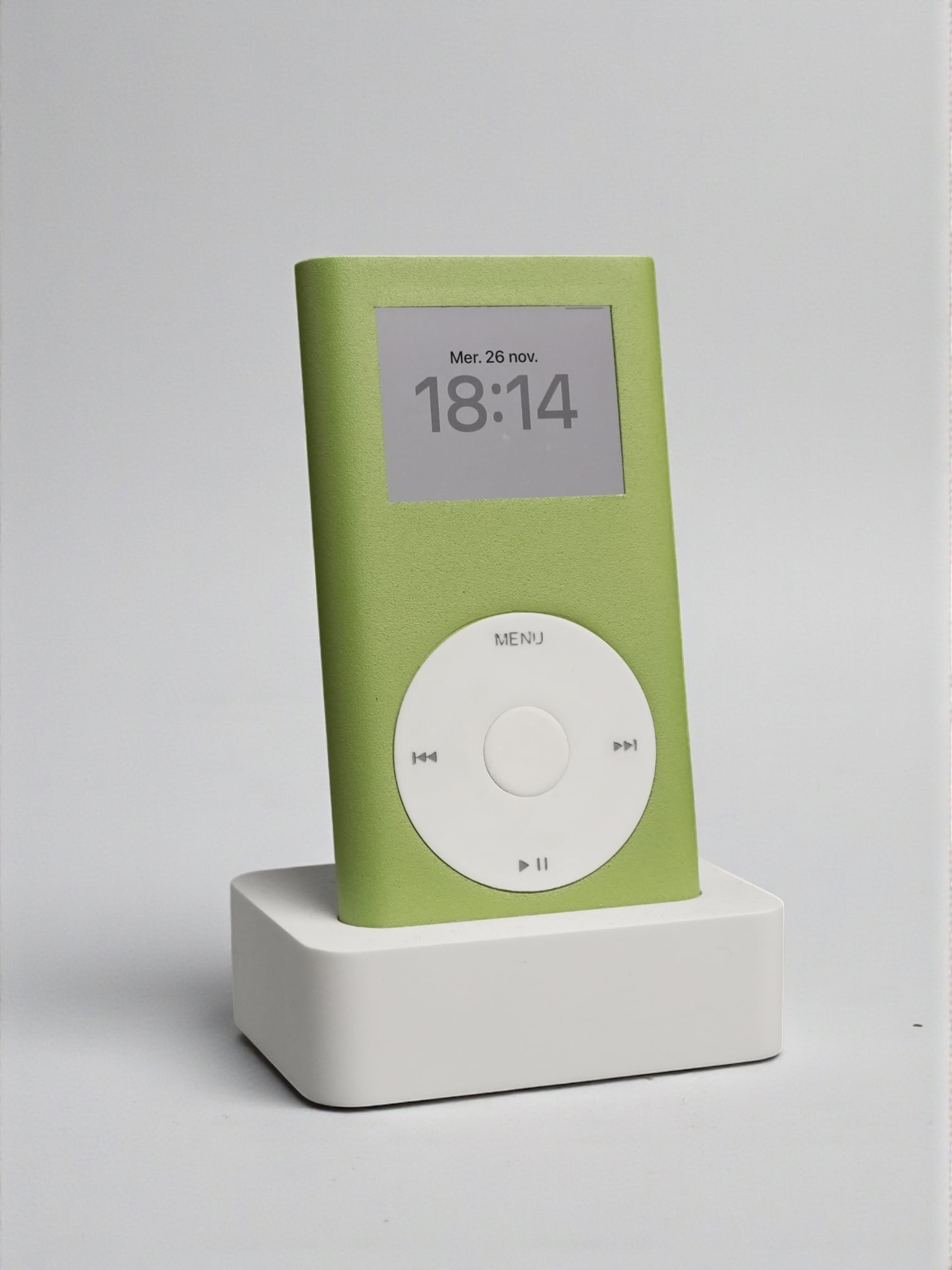 iPod Mini Charging Dock for Alarm and time.3mf 3d model