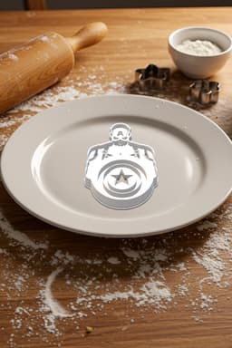 Captan America Cookie Cutter, Biscuit Cutter 3d model