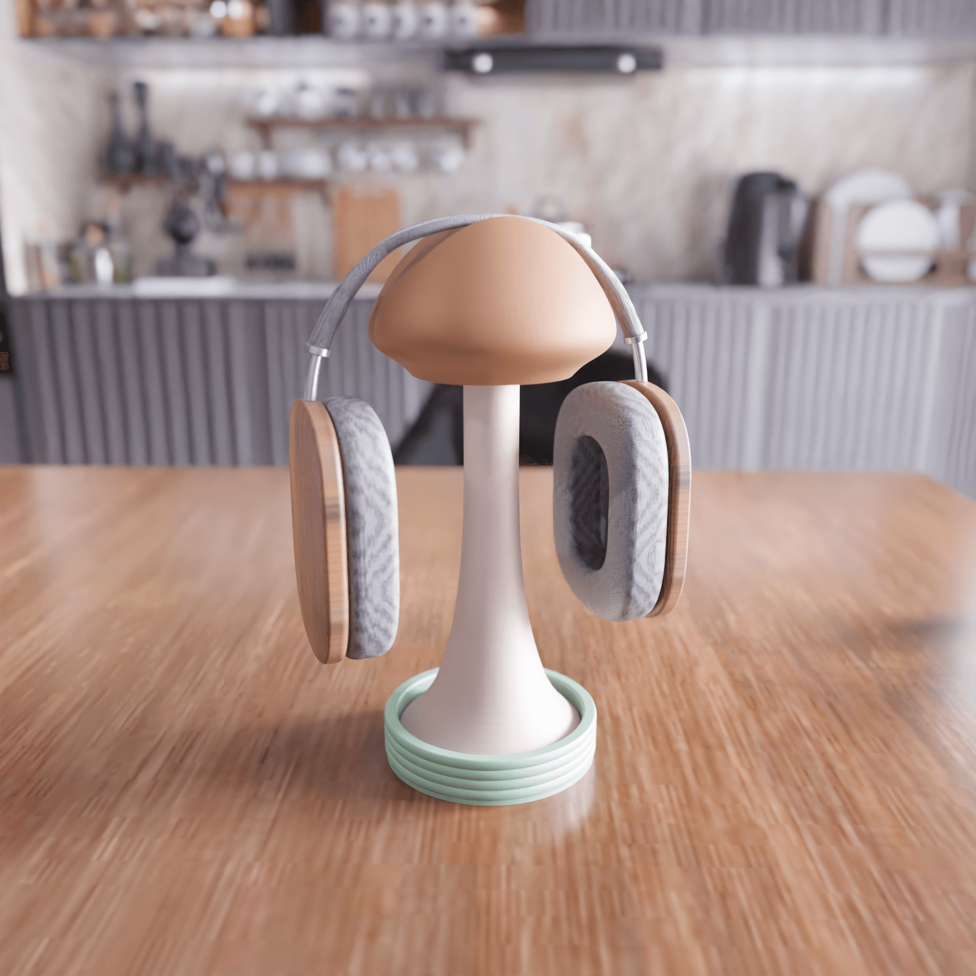 Mushroom Headset Stand - Gamer Desk Decor 3d model