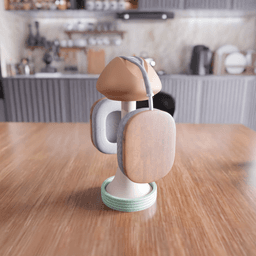 Mushroom Headset Stand - Gamer Desk Decor 3d model