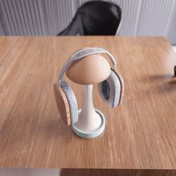 Mushroom Headset Stand - Gamer Desk Decor 3d model