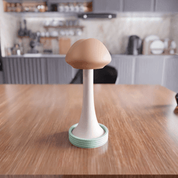 Mushroom Headset Stand - Gamer Desk Decor 3d model