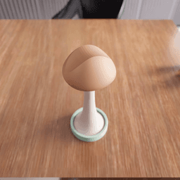 Mushroom Headset Stand - Gamer Desk Decor 3d model