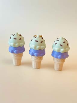 Ice Cream Cone Clicker Keychain Fidget Toy Bundle 3d model