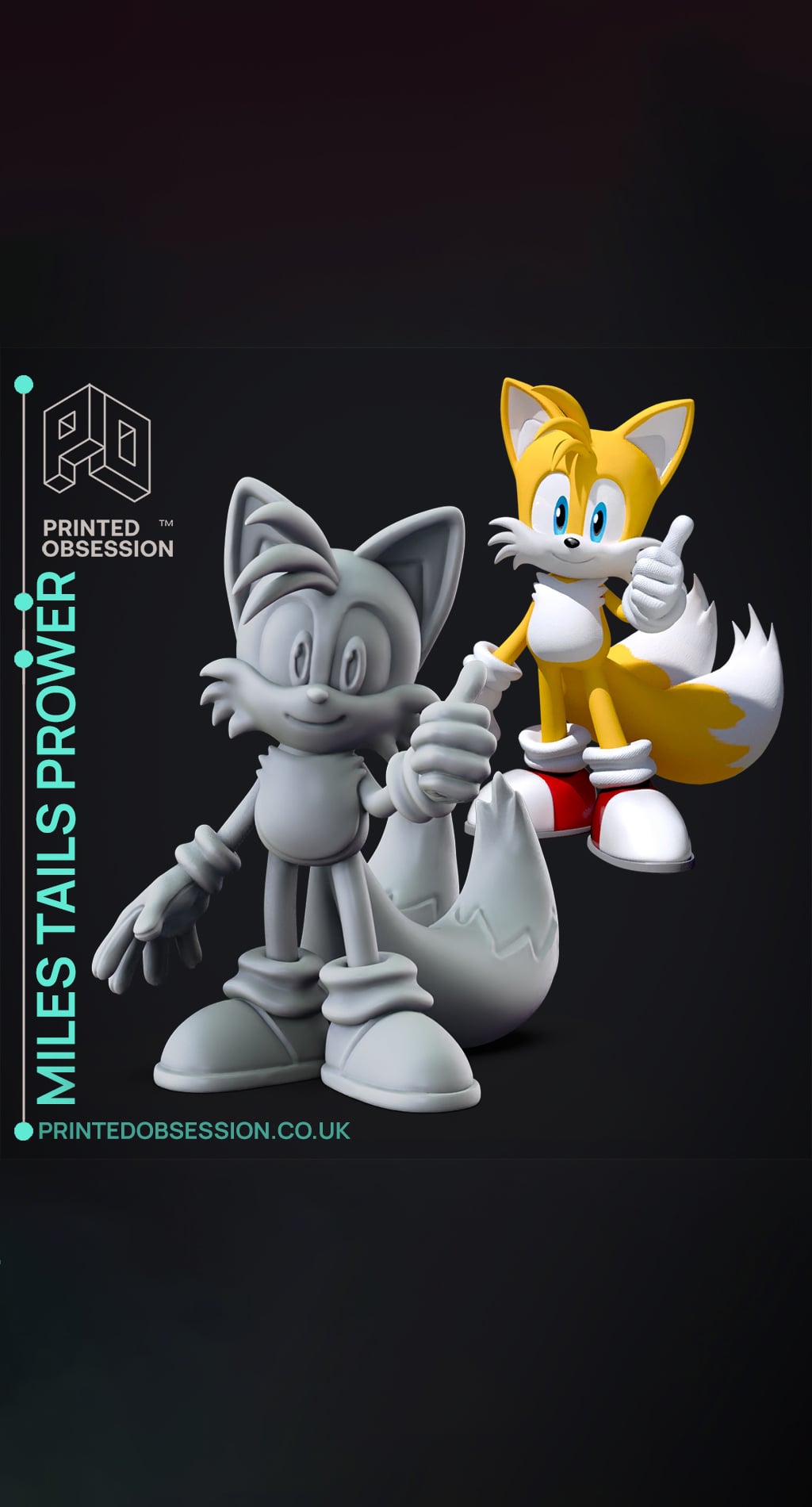 Tails - Sonic The Hedgehog - Fanart 3d model