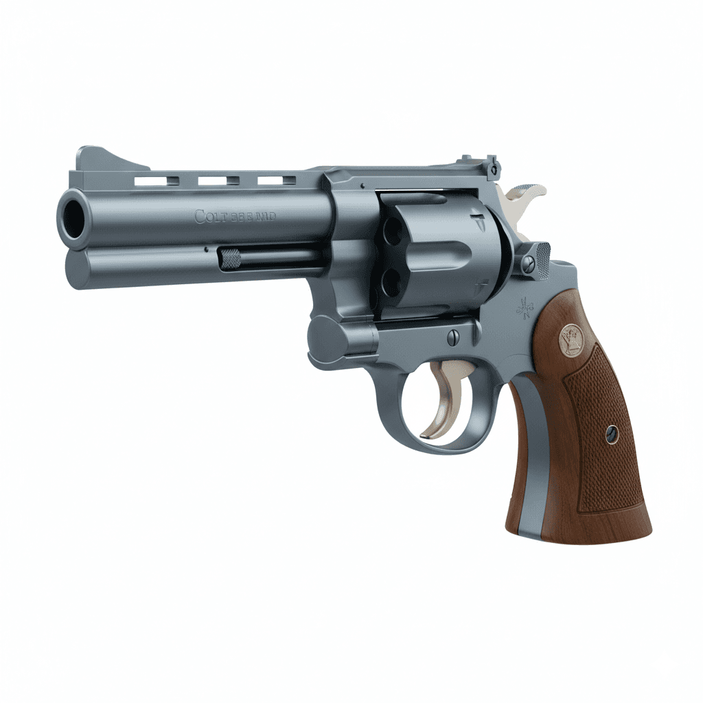 Colt Diamondback Classic Revolver Handgun 3d model