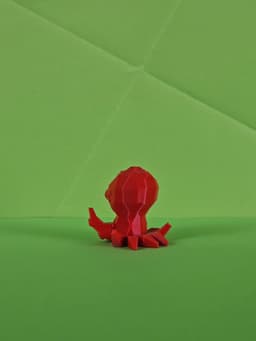 Octillery Low Poly Pokemon 3d model