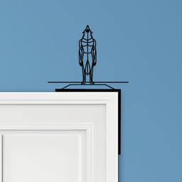 Wolf Door Corner Decor 3d model
