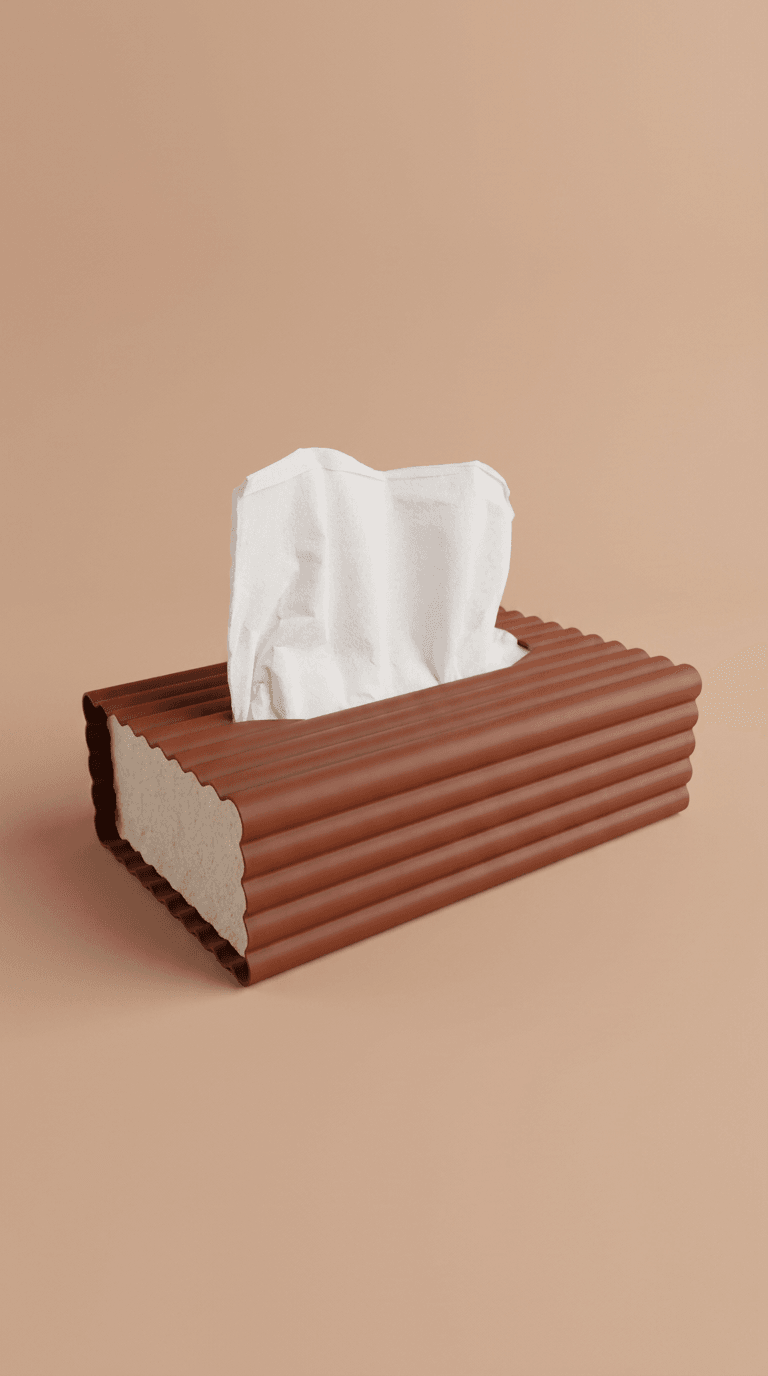 Aura Tissue Box Cover 3d model