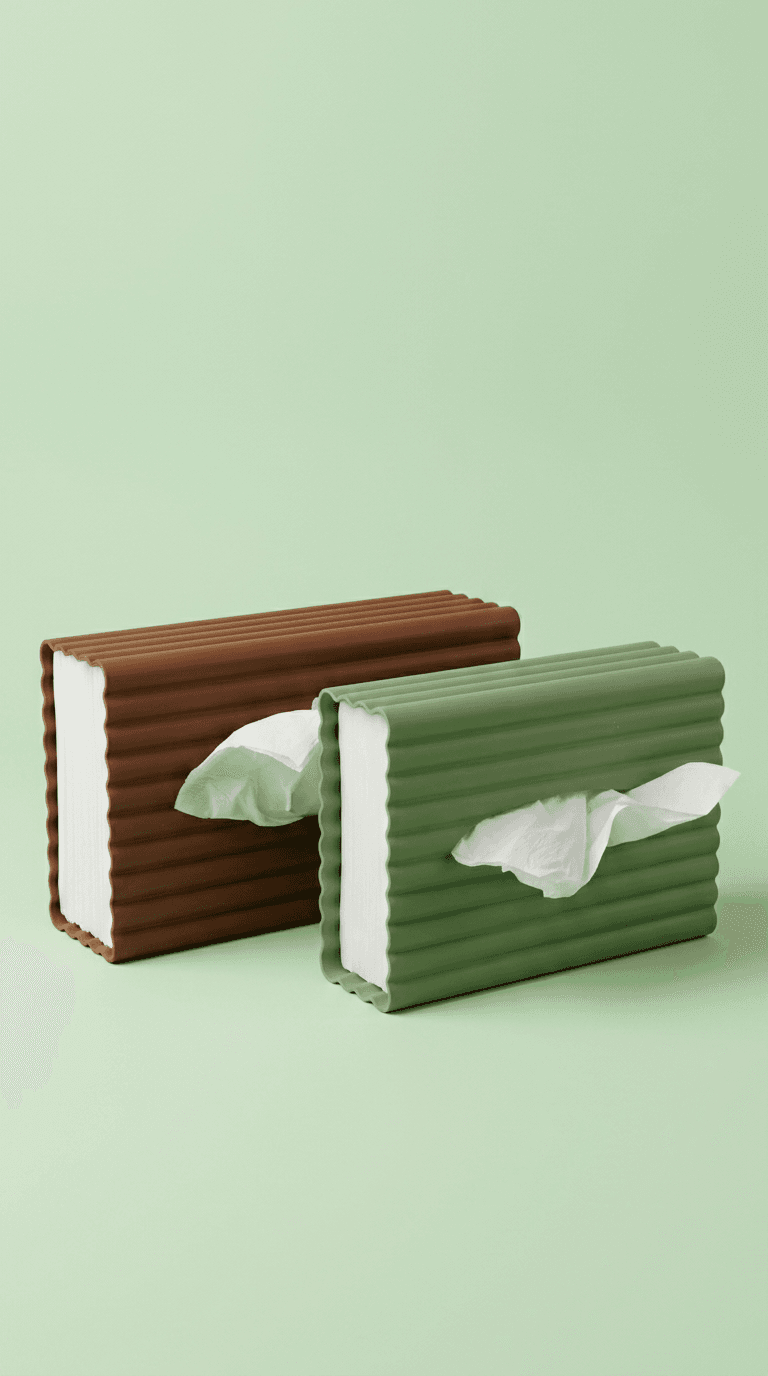 Aura Tissue Box Cover 3d model