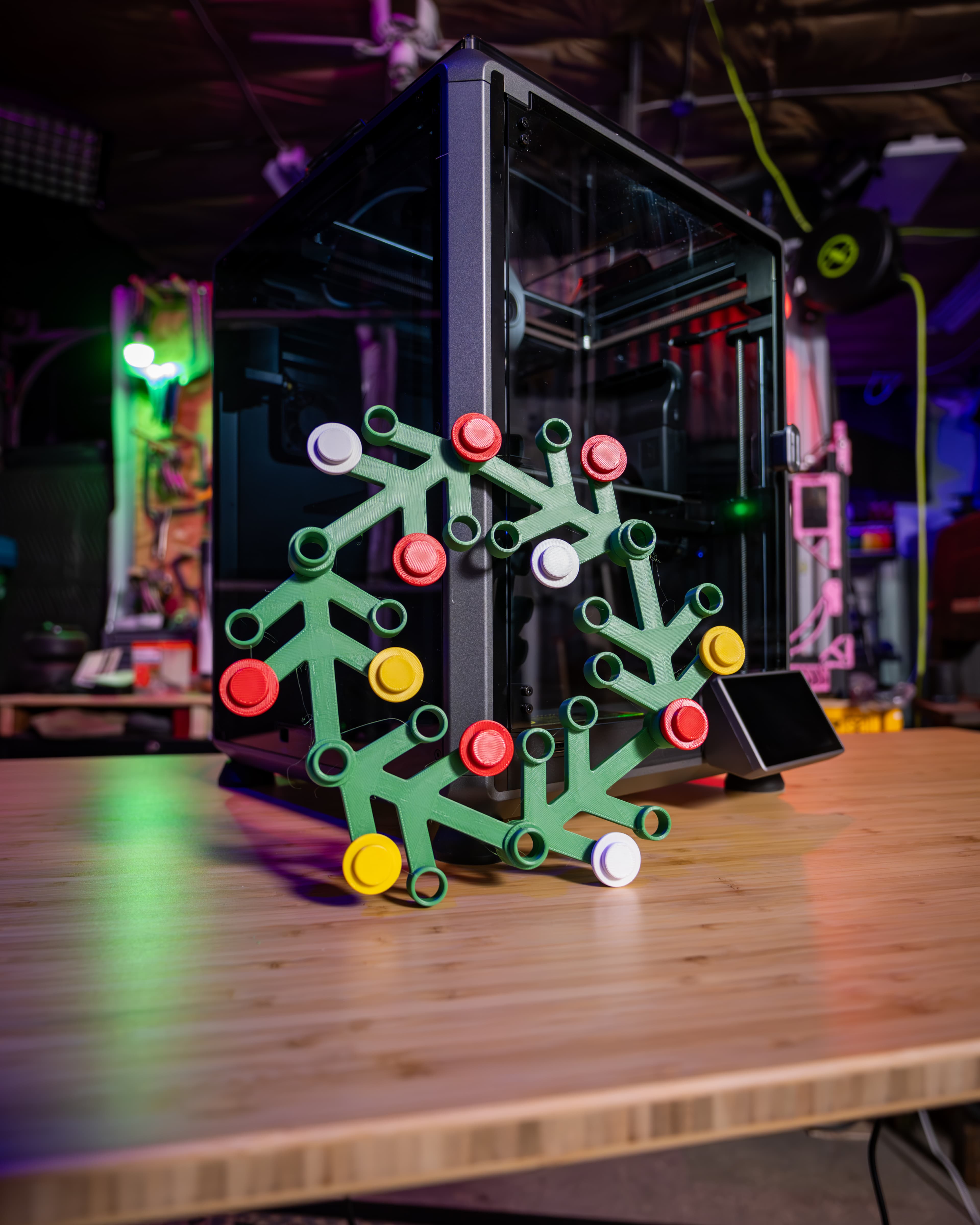 LEt'GO Holiday Wreath - Support Free Interlocking Brick Xmas Cheer! 3d model