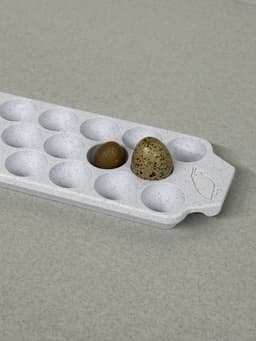 23 Quail Egg Tray with handles 3d model