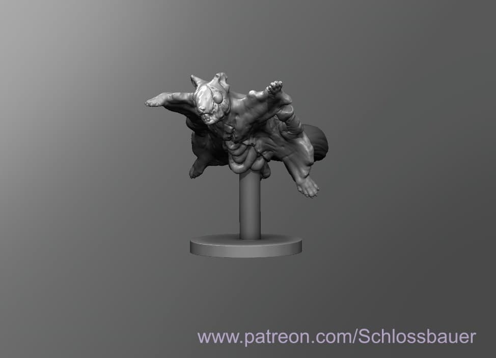 Zombie Flying Squirrel 3d model