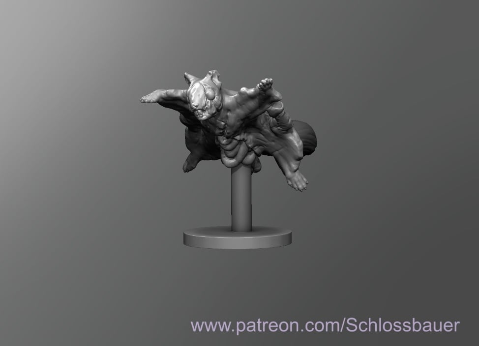 Zombie Flying Squirrel 3d model