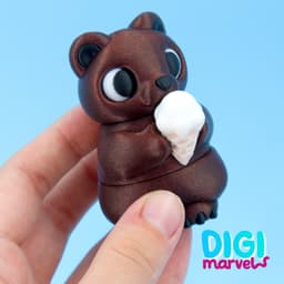 Polar Bear Flexi + Keychain 3d model