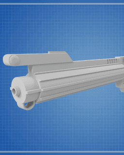 DC-15A Blaster - Star Wars 3d model