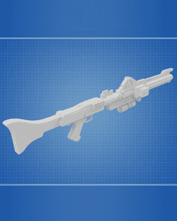 DC-15A Blaster - Star Wars 3d model