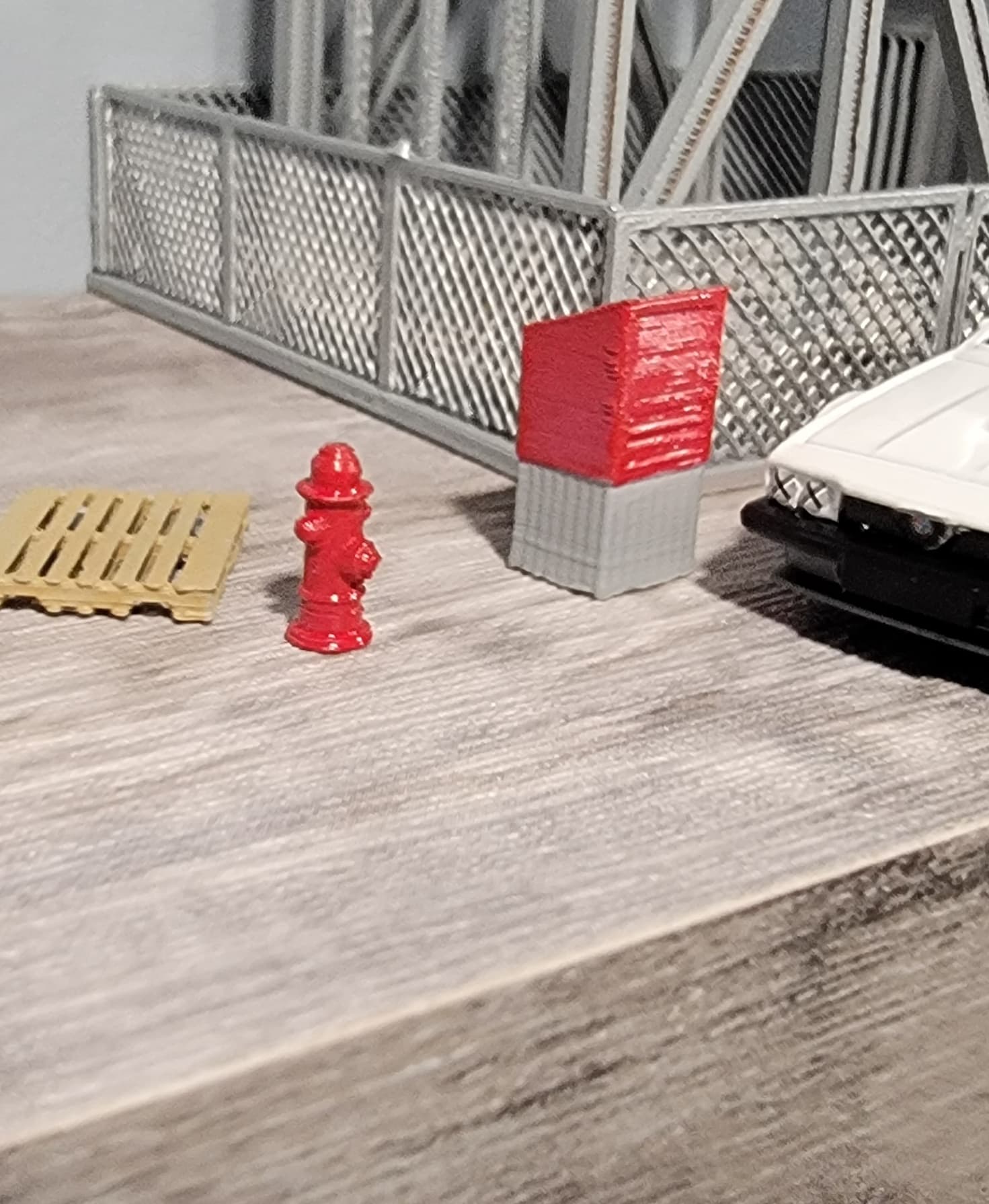 1:64 Fire Hydrant for Hot Wheels or Matchbox - Painted with Testors Chevy Engine Red ... might try one in yellow - 3d model