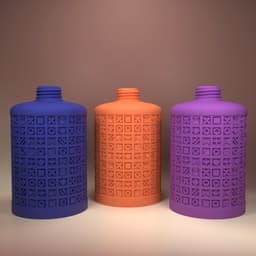 Soap/Liquid Dispenser Ornamental Grid 3d model