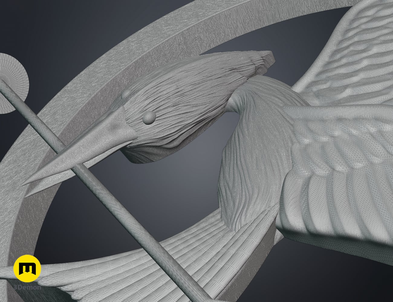 Mockingjay Pin – Hunger Games 3d model