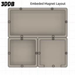 1x2 Pencil Tray - MagSquares 3d model