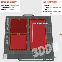 1x2 Pencil Tray - MagSquares 3d model