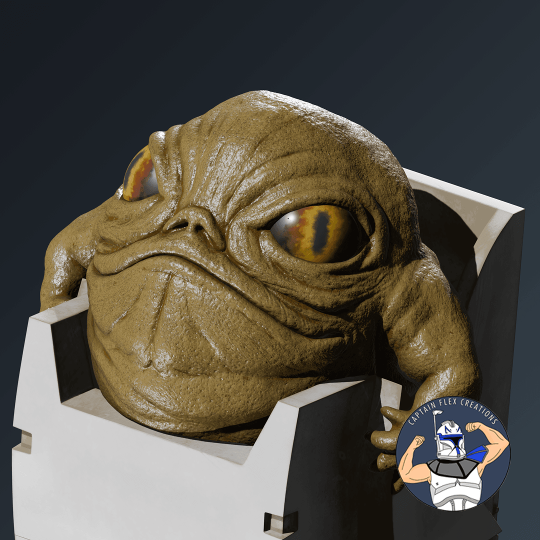 Rotta the Hutt with Backpack 3d model